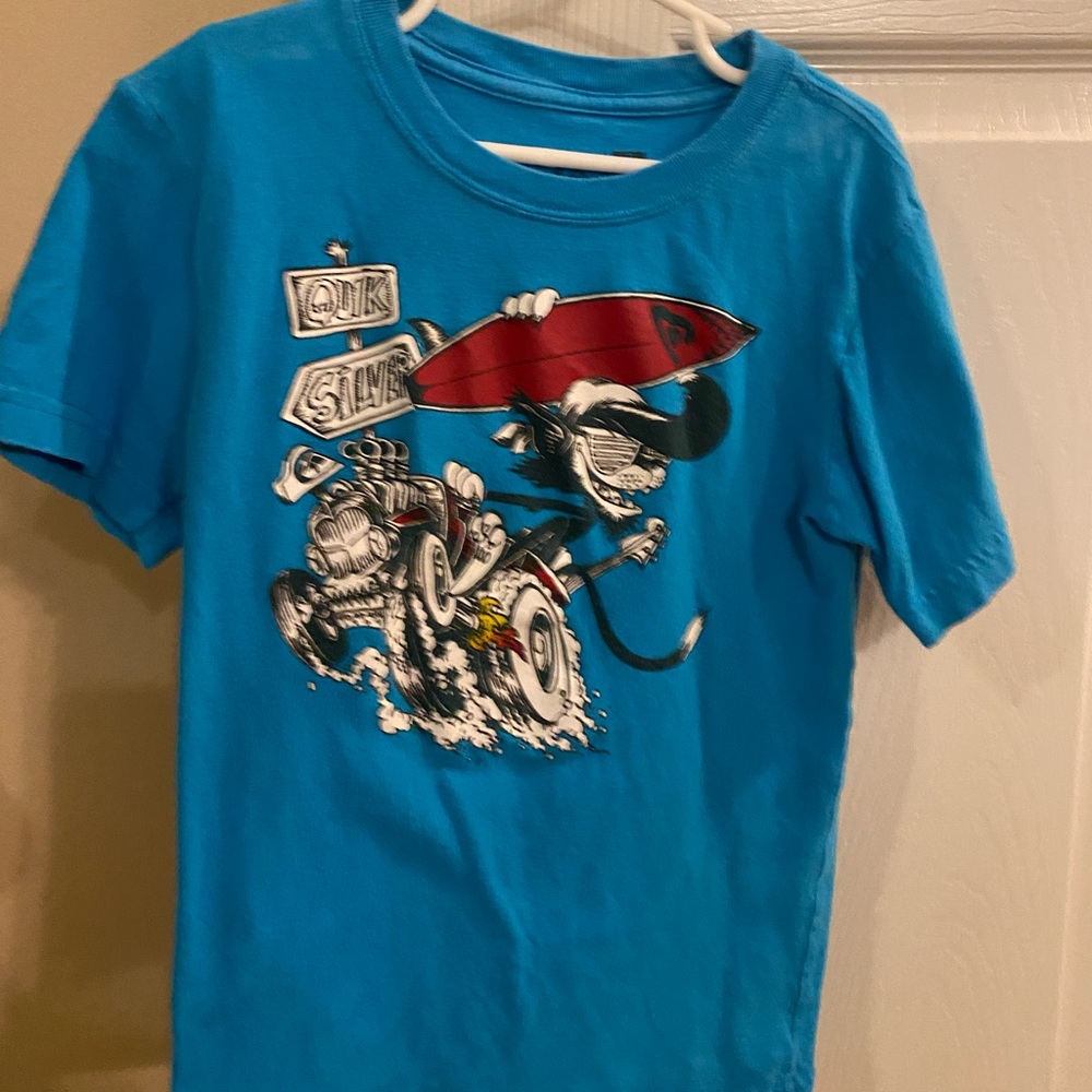 Bundle of little boys Quicksilver tees size 7 (2 shirts)